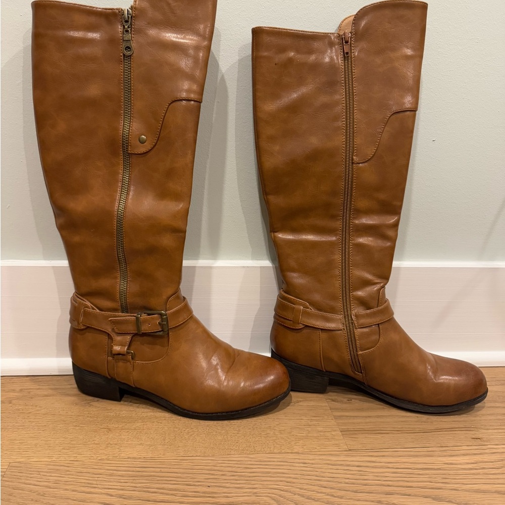 Size 8 Jessica Cline knee high fashion boots - Picture 6 of 6